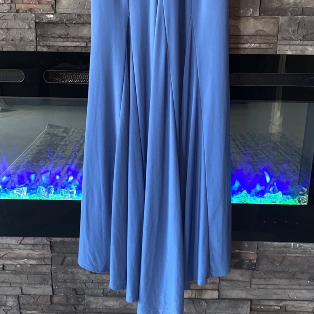 Jump Apparel Size XSmall Maxi Blue Dress for Bridesmaid or Homecoming / Prom - Picture 7 of 14